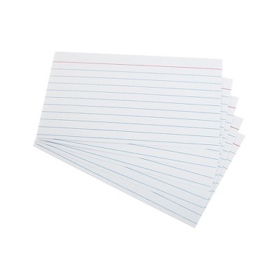 Staples Heavyweight Ruled 3" x 5" Index Cards White 100/Pack TR51013