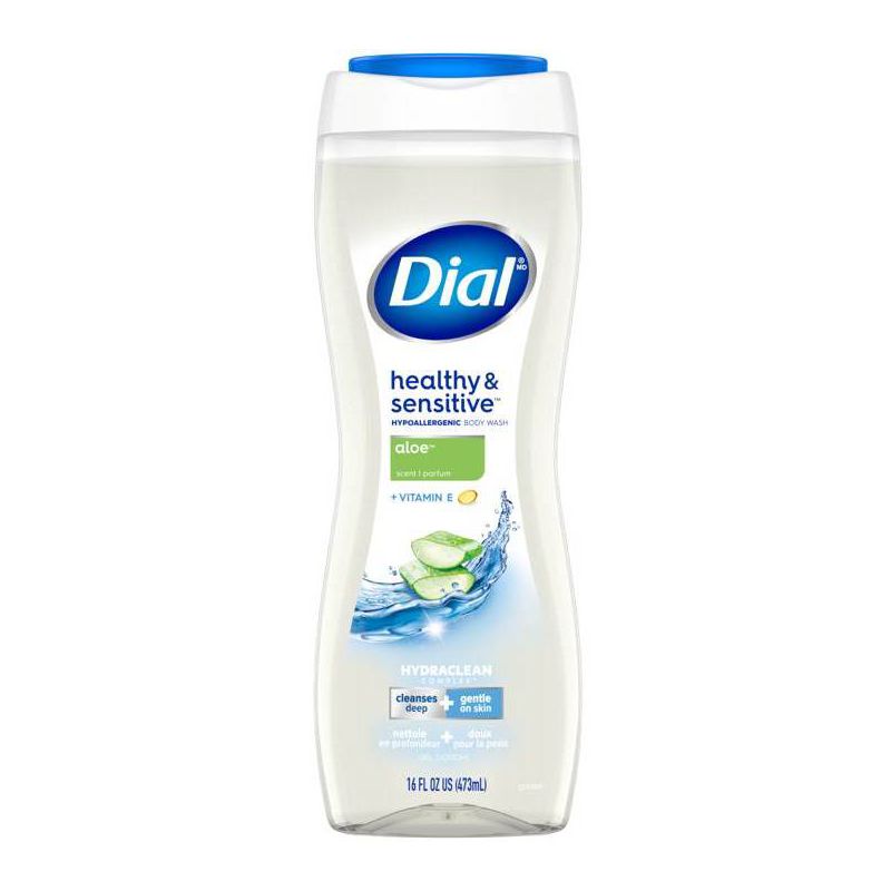 Dial Clean &#38; Gentle Aloe Body Wash - 16 fl oz, 1 of 10