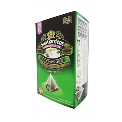 Sun Gardens Green Tea Sour Sop 20 Pyramid Bags 50g - Exotic Blend Of Green Tea And Graviola Leaves For A Refreshing Beverage