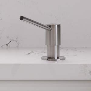 ALFI AB5006-BSS Modern Round Brushed Stainless Steel Soap Dispenser - 1 of 4