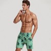 Anna-Kaci Swim Men's Tropical Toucan Print Swim Trunks with Elastic Drawstring Waist and Quick-Dry Lightweight Fabric - 3 of 4
