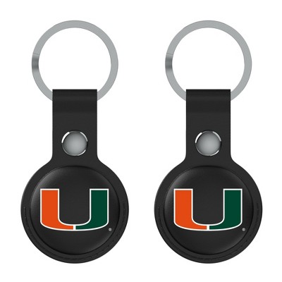 Keyscaper NCAA ACC Universities Insignia Black Airtag Holder 2-Pack
