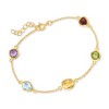 Ross-Simons 5.50 ct. t.w. Multi-Stone Station Bracelet in 18kt Gold Over Sterling - 3 of 4