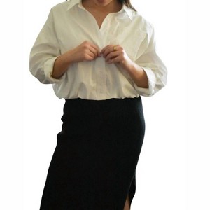 Women's Anna Cropped Button Down - falcon park - 1 of 3