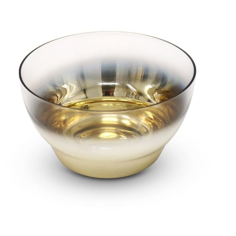 Classic Touch Set of 6 Dessert Bowls with Gold Ombre Design, 4"D, 2 of 4