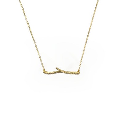 Sanctuary Project by sanctuaire Dainty Branch Necklace Gold