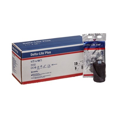 Delta-Lite Plus Cast Tape 3 Inch X 12 Foot Black 7345846, 10 Ct