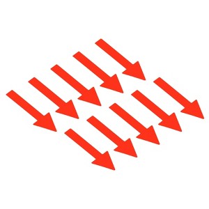 Unique Bargains PVC Waterproof Removable Self-Adhesive Wall Marking Arrow Stickers - 1 of 4