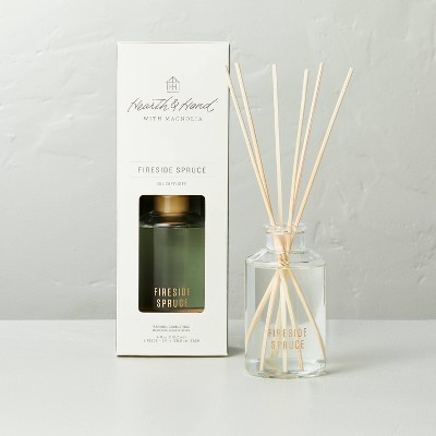 4 fl oz Fireside Spruce Seasonal Oil Diffuser - Hearth & Hand™ with Magnolia