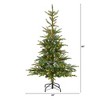 Nearly Natural 5-ft Layered Washington Spruce Christmas Tree with 200 Clear Lights and 385 Bendable Branches - 2 of 4