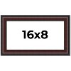 PosterPalooza | Panoramic Linear Brown Picture Frame - UV Acrylic, Foam Board Backing, Hanging Hardware - 2 of 4