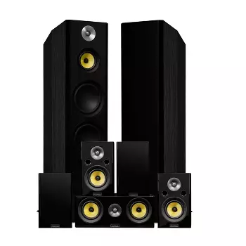 Vervallen zag Grondig Fluance Signature Hifi Surround Sound Home Theater 7.1 Speaker System -  Black Ash (hf71br) : Target