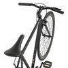 AVASTA BA9002WF-1 700C 54 In Single Speed Loop Fixed Gear Urban Commuter Fixie Bike with High-TEN Steel Frame for Adults 5' 6" to 5' 11", Matte Black - 3 of 4