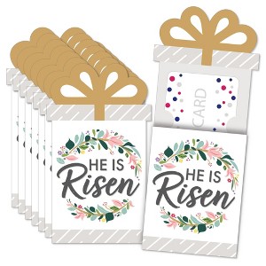 Big Dot of Happiness Religious Easter - Christian Holiday Party Money and Gift Card Sleeves - Nifty Gifty Card Holders - Set of 8 - 1 of 4