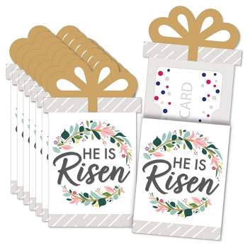Big Dot of Happiness Religious Easter - Christian Holiday Party Money and Gift Card Sleeves - Nifty Gifty Card Holders - Set of 8