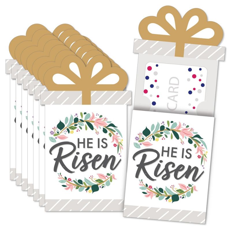 Big Dot of Happiness Religious Easter - Christian Holiday Party Money and Gift Card Sleeves - Nifty Gifty Card Holders - Set of 8, 1 of 9