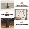 Parent-Child Coat Rack Shoe Bench Hall Tree with Bench and Shoe Storage, Industrial Coat with Shoe Rack, Storage Cubbies, Hooks, and Top Shelf - 4 of 4