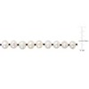 EVERLY JEWELRY | 7-8mm Cultured Freshwater Pearl and Black Spinel Stackable Endless Necklace, 32 inc - 2 of 4