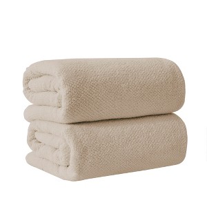 Cotton Quick Dry Textured Bath Towel - Great Bay Home - 1 of 4