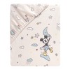 Lambs & Ivy Disney Baby Moonlight Mickey Mouse Fitted Crib Sheet - White - 3 of 4