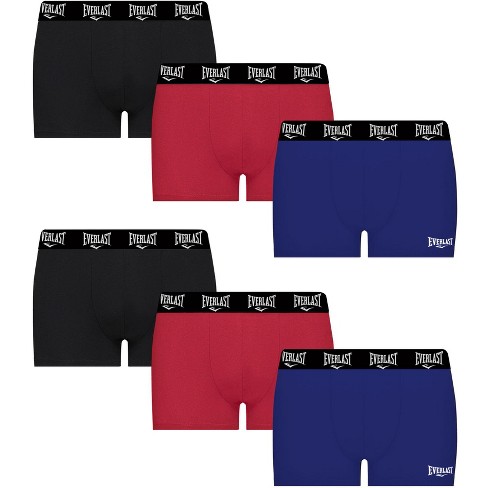 Everlast Men's Boxer Briefs Performance Breathable Underwear for Men,  6-Pack 