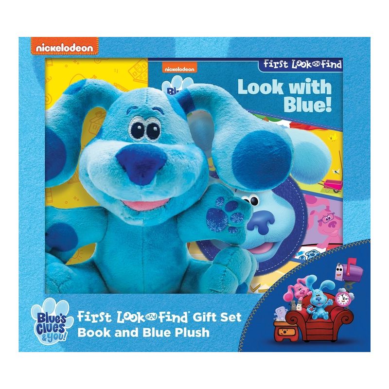 Nickelodeon Blue's Clues & You!: Look with Blue! First Look and Find Gift Set Book and Blue Plush - by  Pi Kids (Mixed Media Product), 1 of 7