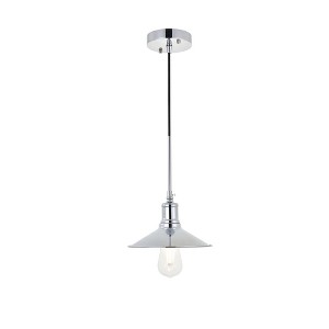 Elegant Lighting Etude 1 light chrome  Pendant - 1 of 4