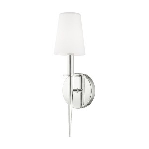 Livex Lighting Witten 1 - Light Wall Light in  Polished Chrome - 1 of 3