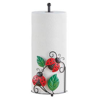 Collections Etc Decorative Metal Ladybug Kitchen Paper Towel Holder 7 X 7 X 13.5