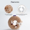 Fuzzwoof Alpaca Squeaky Plush Circle Dog Toy , Ultra-soft Fur with Built-in Ring Squeaker, Stuffedless Chew Toy , Interactive for All Breeds Sizes - 2 of 4