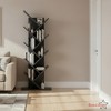 Basicwise Modern 9-Tier Wooden Tree Bookshelf Vertical Book Storage Rack Design Space-Saving Floor Standing Bookcase for Living Room Bedroom or Study - 3 of 4