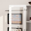 Famapy Corner Display Cabinet,Bookcase with Glass Doors,Tall Storage Cabinet for Bedroom Organization,White - 2 of 4