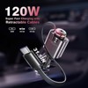 Itopfox Retractable Car Charger with USB C Fast Charging, Aromatherapy Starlight, 120W Power, Essential for iPhone 16 15 14 13 12 11, Travel Gifts - 3 of 4
