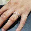Pompeii3 1ct Diamond Stackable Wedding Eternity Anniversary Ring Band 14K White 7 - Size 7 - 4 of 4