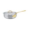 Mauviel M'Cook B 5-Ply Polished Stainless Steel Saute Pan With Lid, And Brass Handle, 3.2-qt, Made In France - 2 of 4