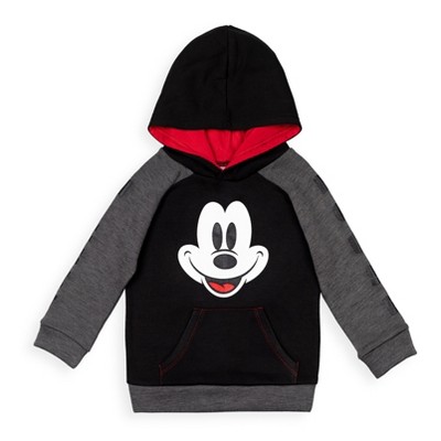 Disney Mickey Mouse Fleece Hoodie Charcoal Heather Gray 