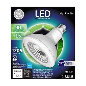 GE LED 90W PAR38 Outdoor Floodlight Light Bulb Bright White