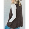 Imily Bela Womens Sleeveless Sweater Vest V Neck Casual Loose Knit A Line Flattering Tunic Top with Pockets - 2 of 4