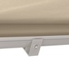Sapphtopaz Retractable Awning Manual Patio Awnings Sunshade Shelter UV Resistant Aluminum Frame for Deck, Balcony, Yard - 2 of 4
