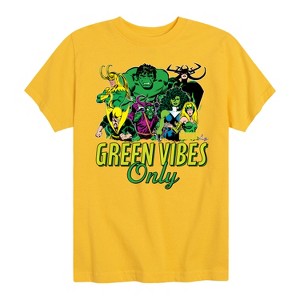 Boys' - Marvel - St. Patrick's Day Green Vibes Only Short Sleeve Graphic T-Shirt - 1 of 4