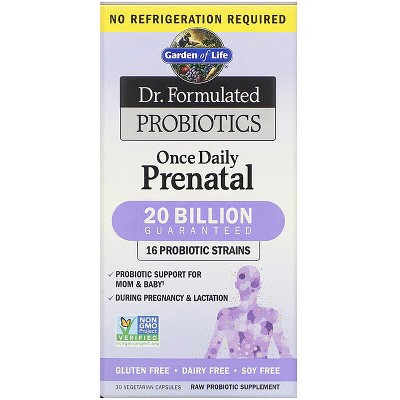 Garden of Life Probiotics Dr. Formulated Probiotics Once Daily Prenatal 20 Billion Cfu Capsule 30ct