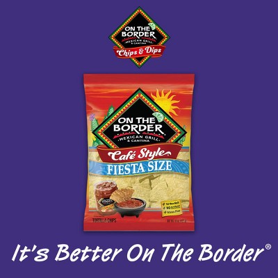 On The Border Café Style Tortilla Chips - 11oz