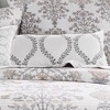 Filigree Floral Scroll Stitch Decorative Pillow - Levtex Home - 2 of 3