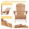 CAVINAS 2-Piece Premium Hemlock Wood Outdoor Folding  Adirondack Chair, Garden Outdoor Chair, Portable Chairs for Adults, Outdoor Folding Chairs - 4 of 4