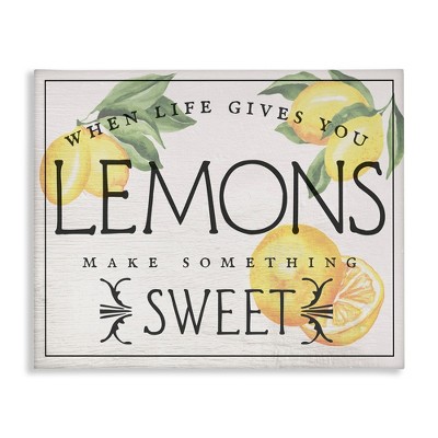 Stupell Industries Bold Vintage Life Gives Lemons, 20" x 16"