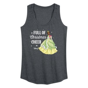 Women's - Disney - Full Of Christmas Cheer Tiana Graphic Racerback Tank - 1 of 4