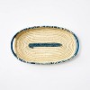 18" Oval Woven Tray with Handles - Threshold™ - image 3 of 4