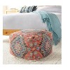 Mark & Day Miesenbach 14"H x 20"W x 20"D Bohemian/Global Red Pouf - 3 of 3