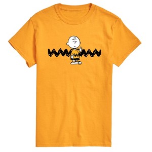 Men's - Peanuts - Charlie Brown Short Sleeve Graphic T-Shirt - 1 of 4