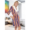 ADR Women's Short Robe, Classic Cozy Plush Robe Woman, Short Fleece Bathrobe - 3 of 4